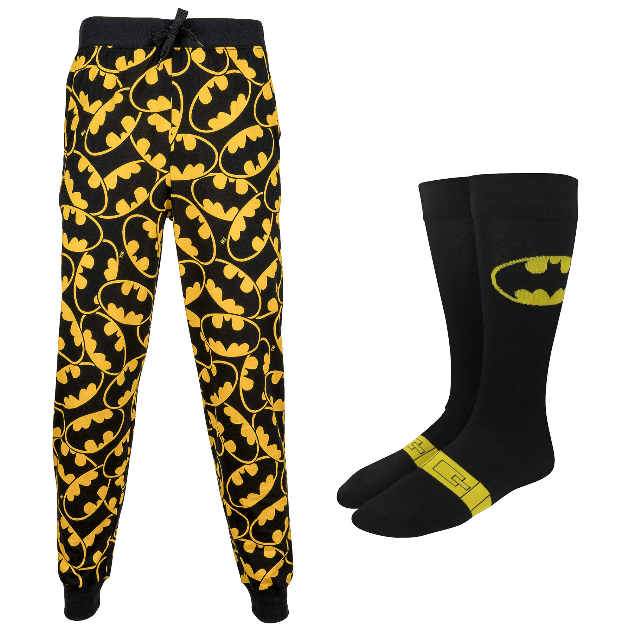 Batman Sleep Pants & Socks Bundle